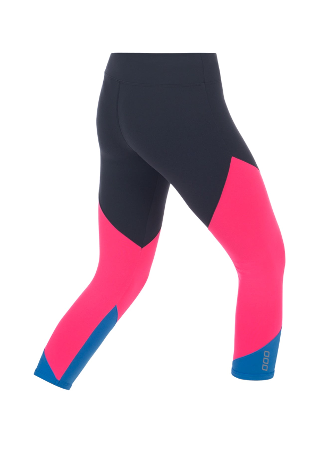 Lorna Jane Sporty Splice 7/8 Tight - Canyon/Funky Pink/Corn Flower
