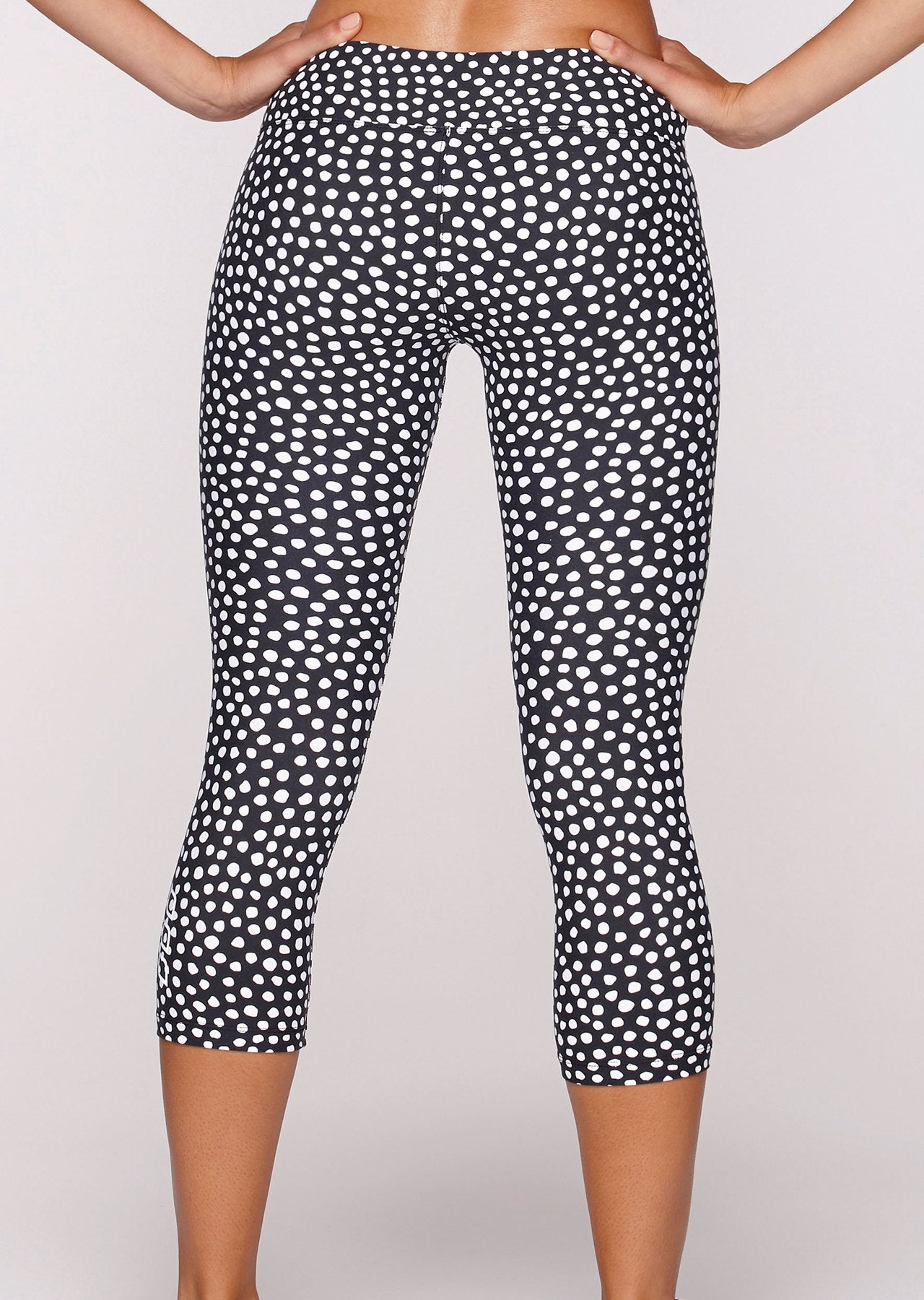 Lorna Jane Spot Me 7/8 Tight - Black/White