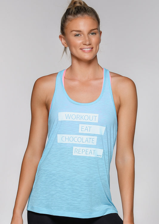 Lorna Jane Squats Tank - Blue Sky