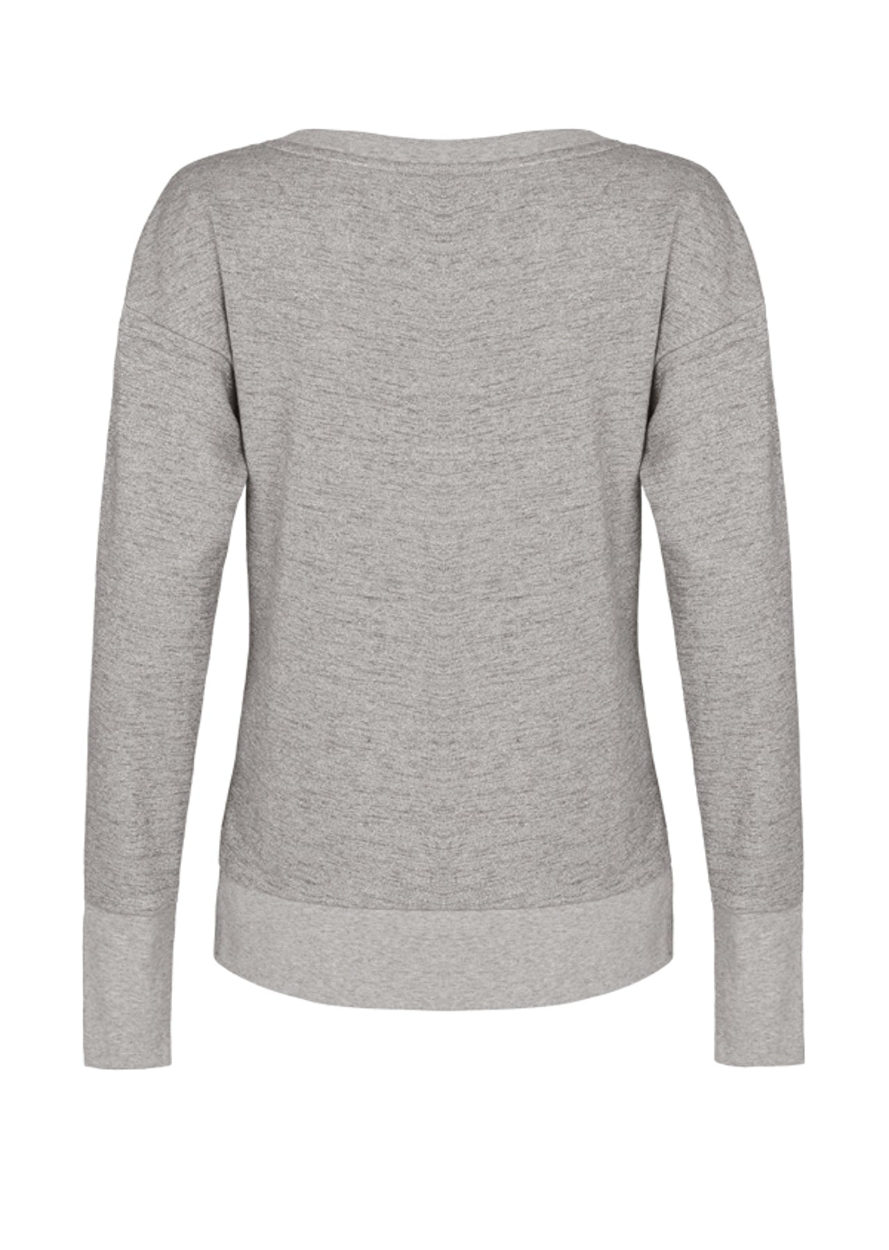 Lorna Jane Starlight L/Slv Sweat - Grey Marl Sparkle