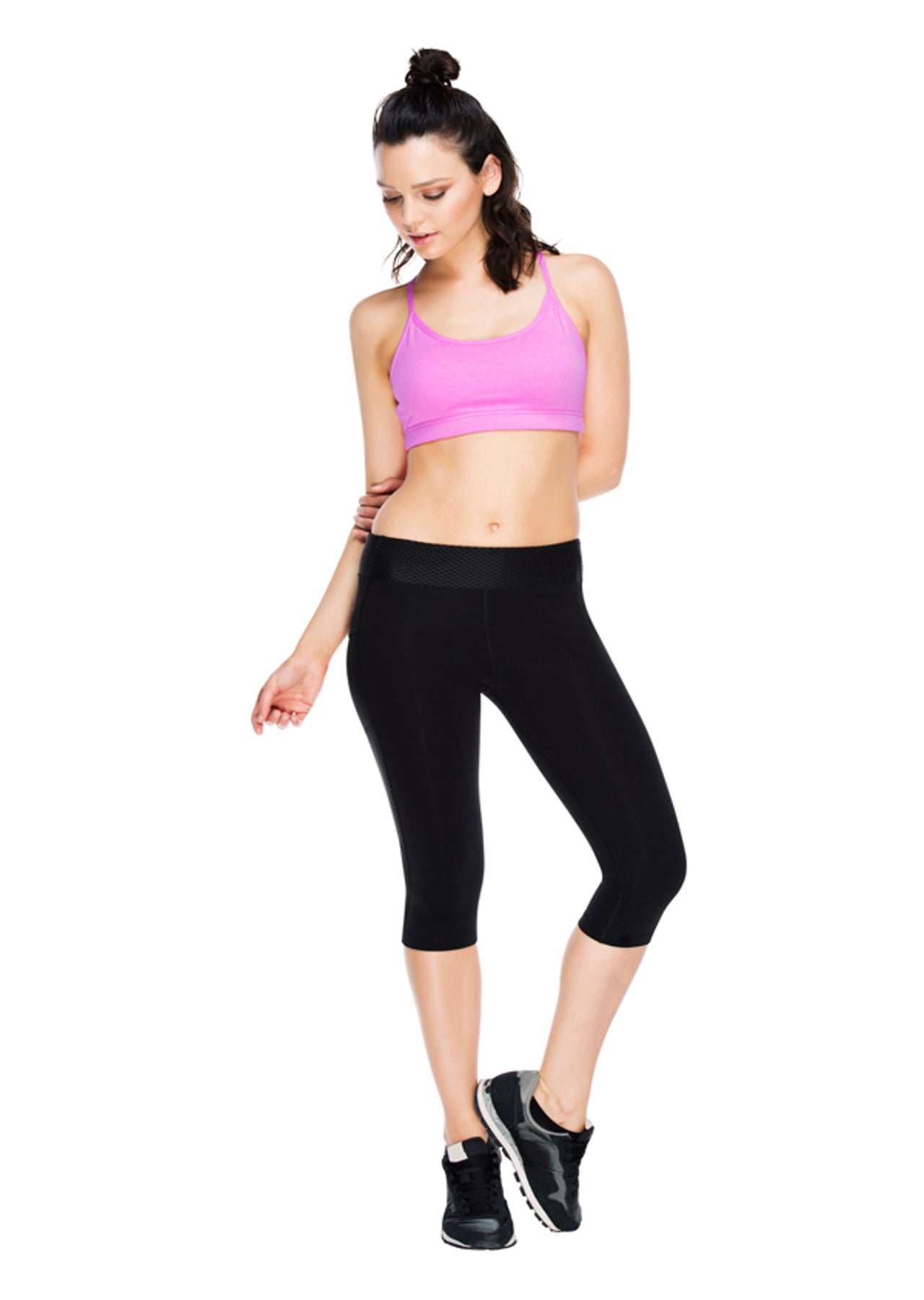 Lorna Jane Stash It Run 3/4 Tight - Black