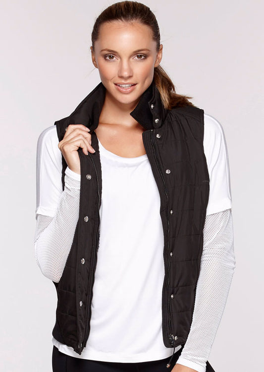 Lorna Jane Stay Warm Puffa Vest - Black