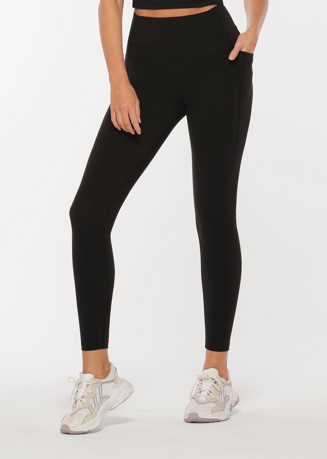 Lorna Jane Stomach Support Full Length Leggings - Black