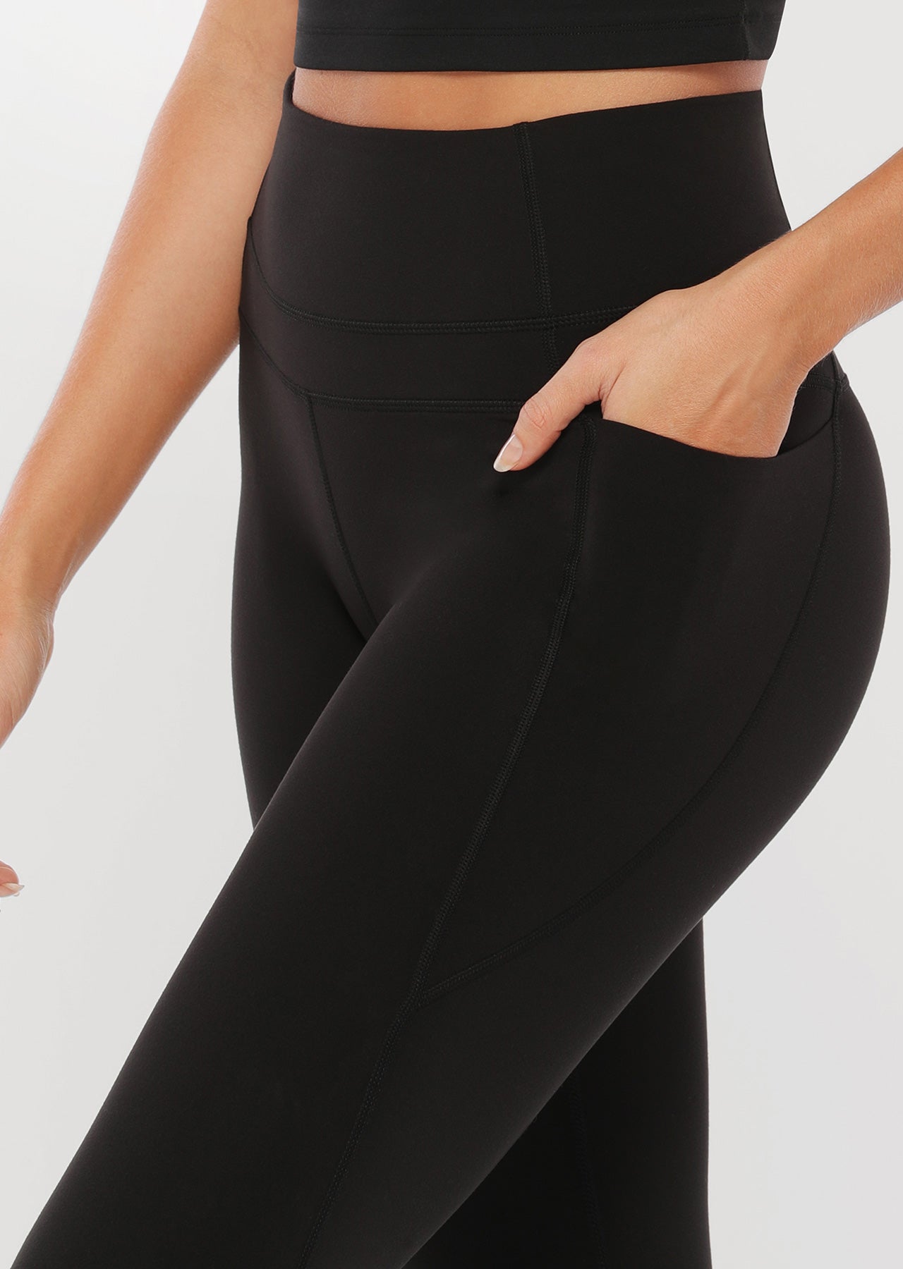 Lorna Jane Stomach Support Full Length Leggings - Black