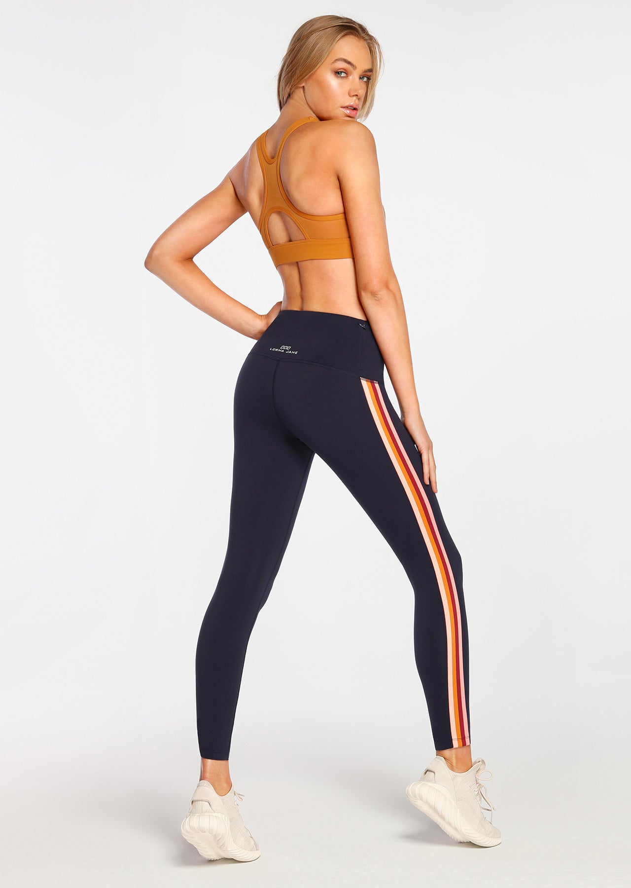 Lorna Jane Strapped Up Sports Bra - Caramel