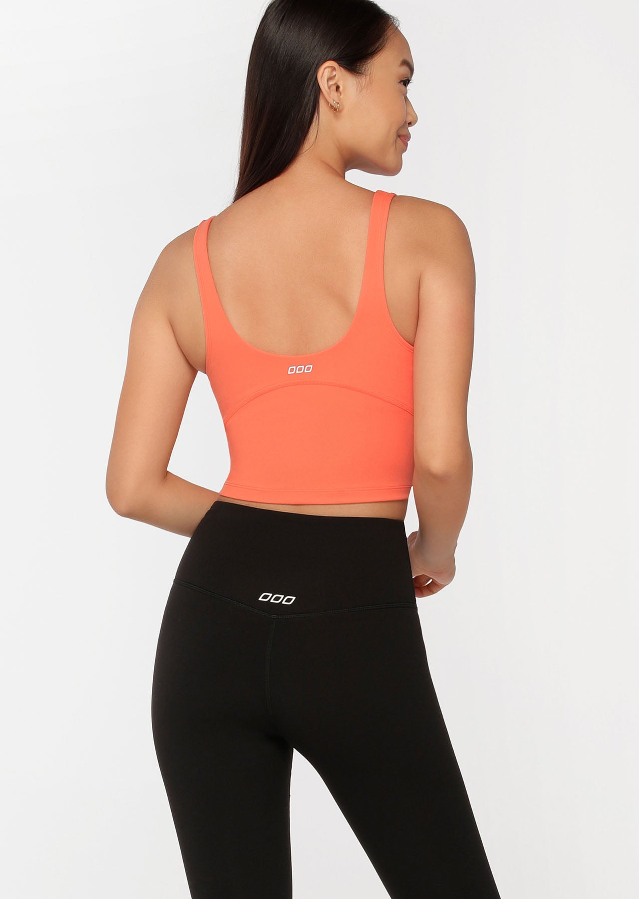 Lorna Jane Streamline Active Cropped Tank - Satsuma