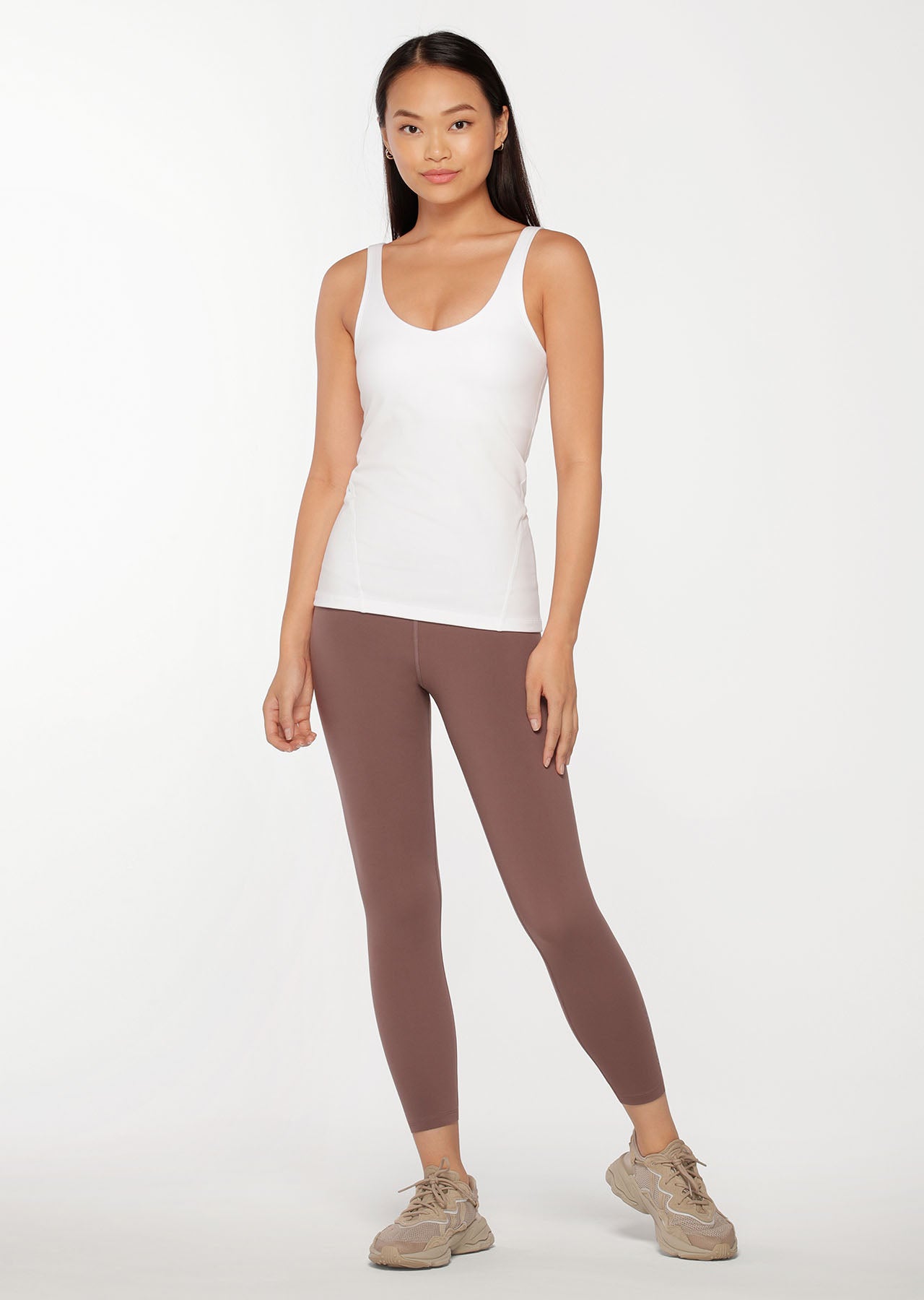 Lorna Jane Streamline Active Full Length Tank - White