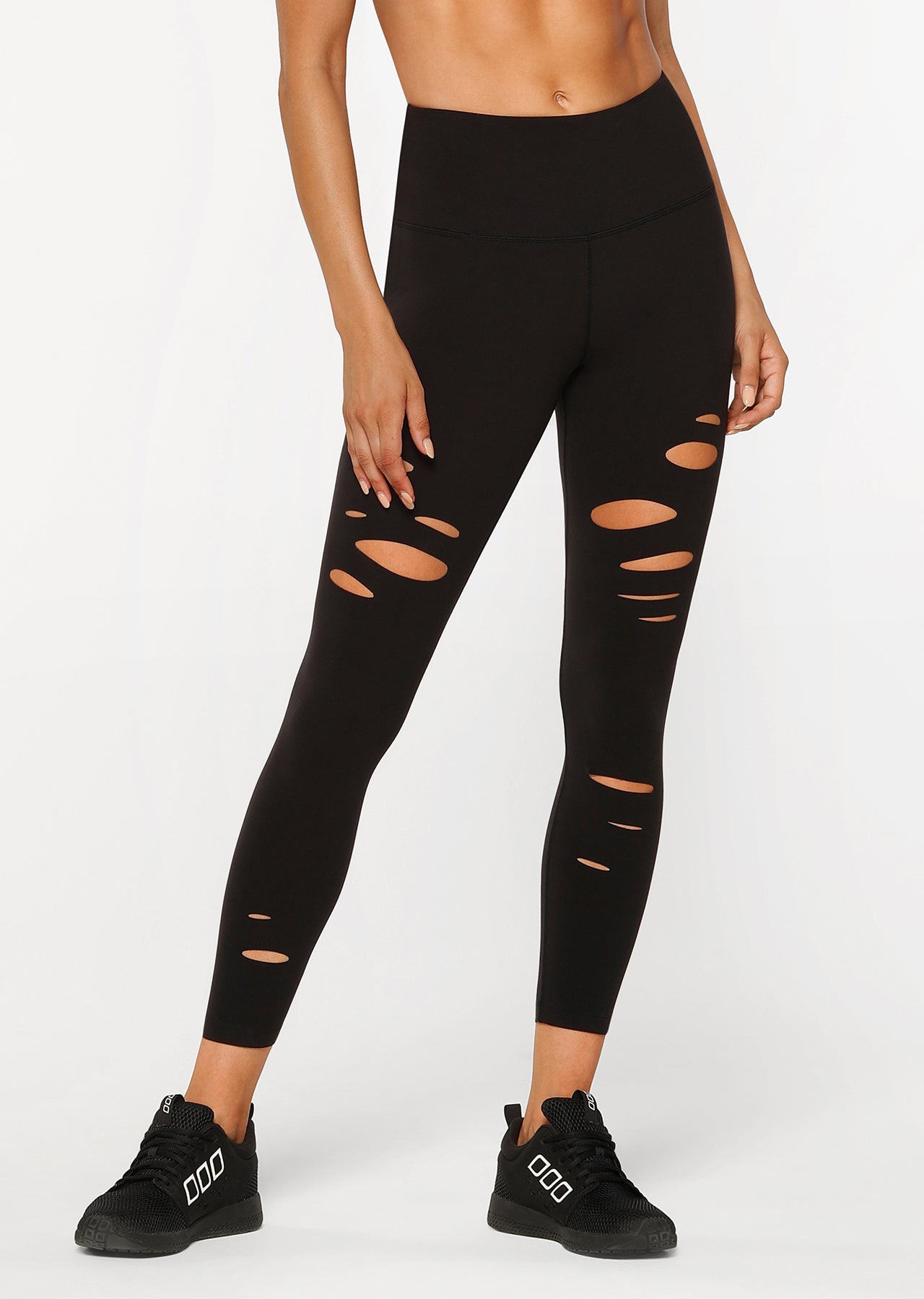 Lorna Jane Street Slash Core Full Length Tight - Black