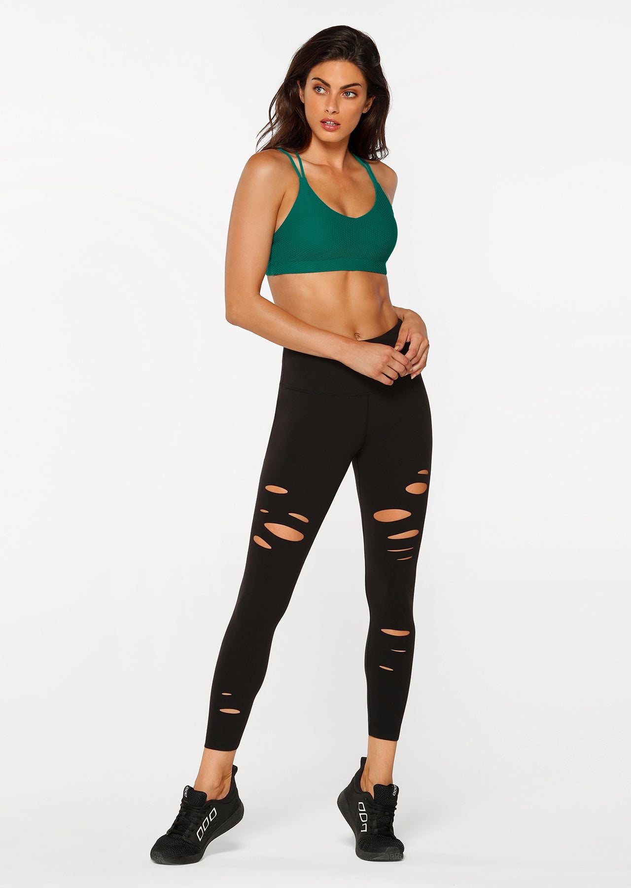 Lorna Jane Street Slash Core Full Length Tight - Black