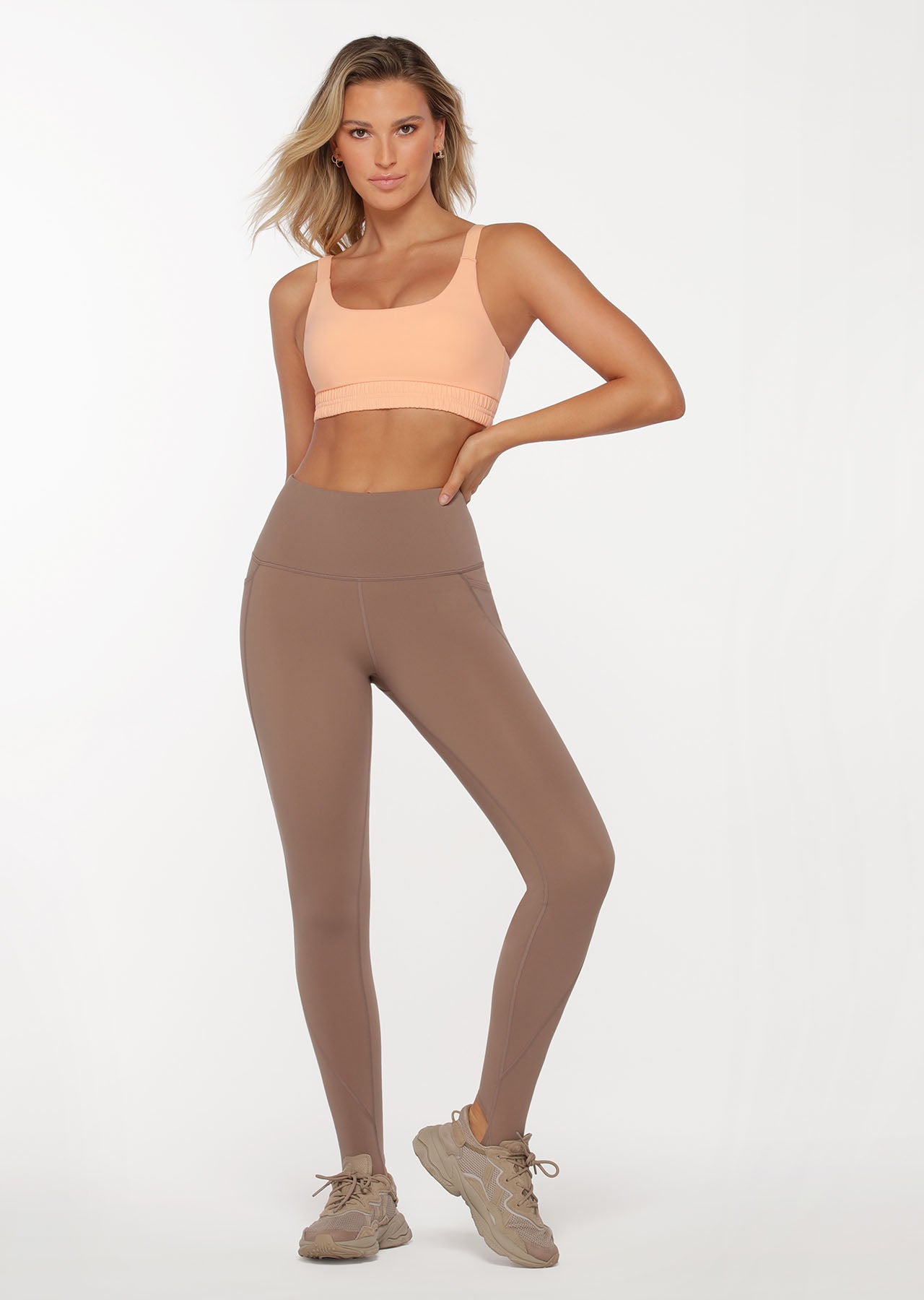 Lorna Jane Stretch Out Sports Bra - Peachy Keen