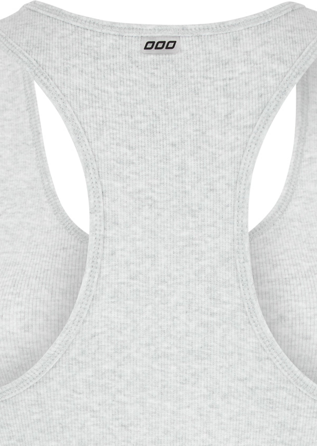 Lorna Jane String Tank - Light Grey Marl