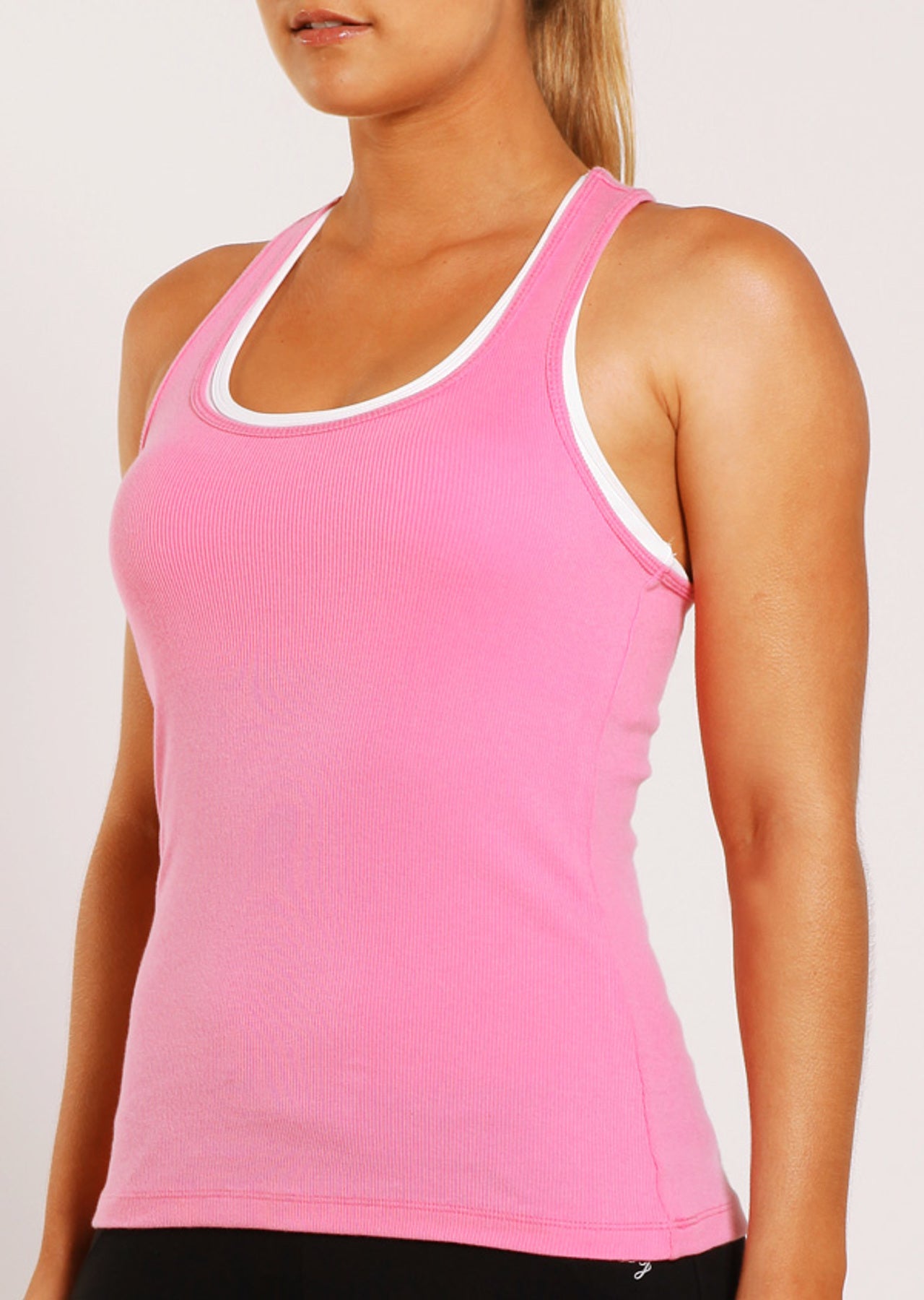 Lorna Jane String Tank - Hyper Peony