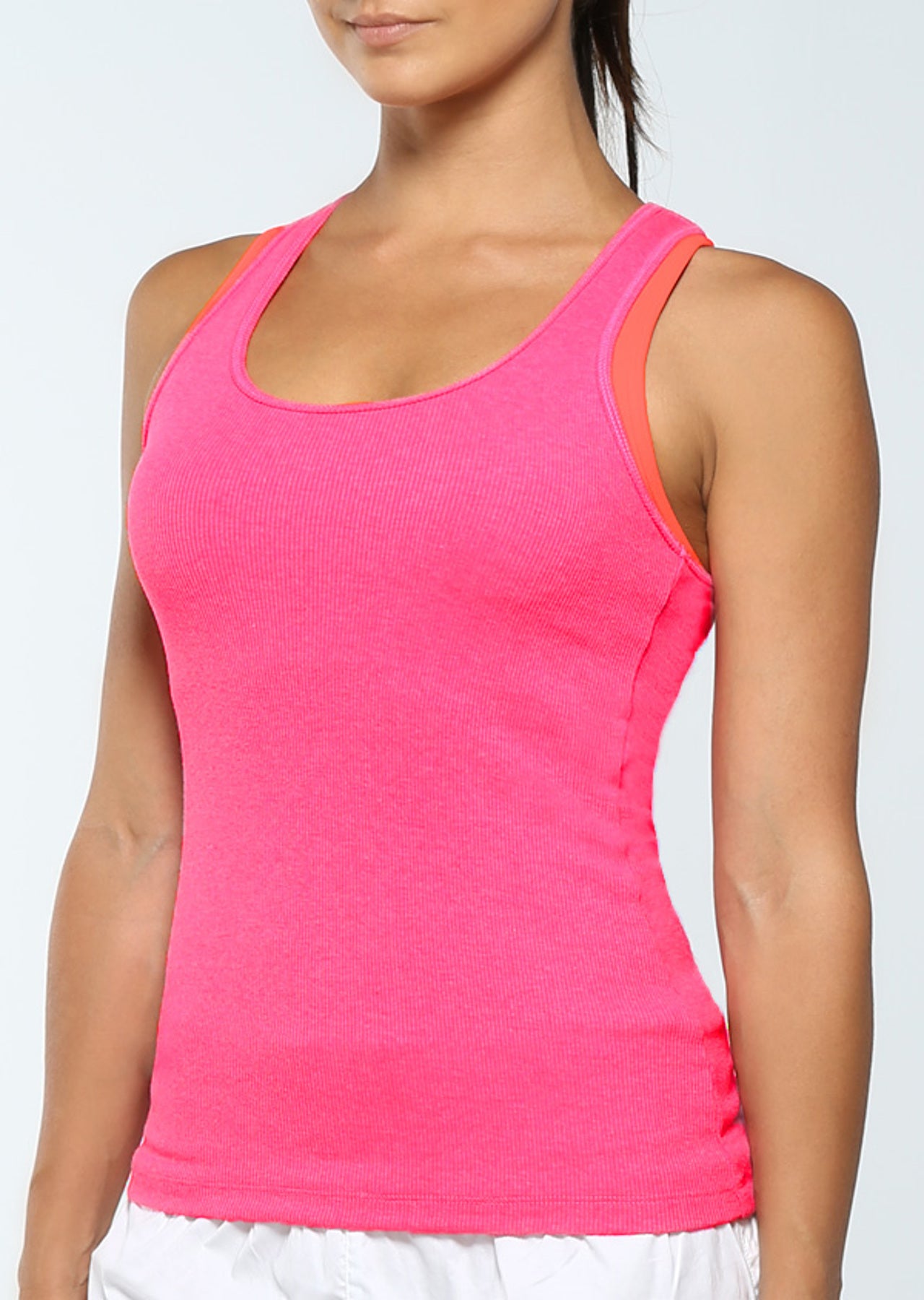 Lorna Jane String Tank - Rosa Marl