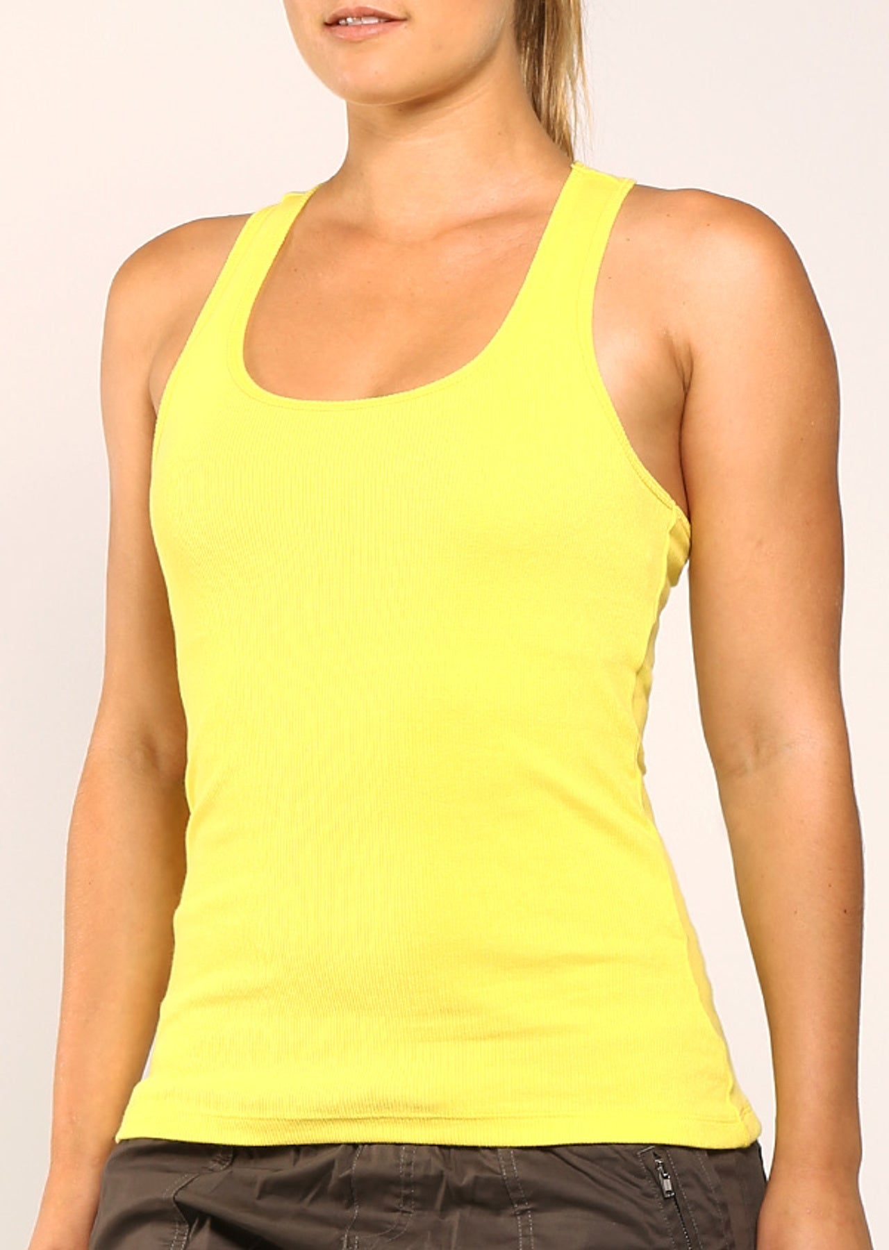 Lorna Jane String Tank - Bright Yellow