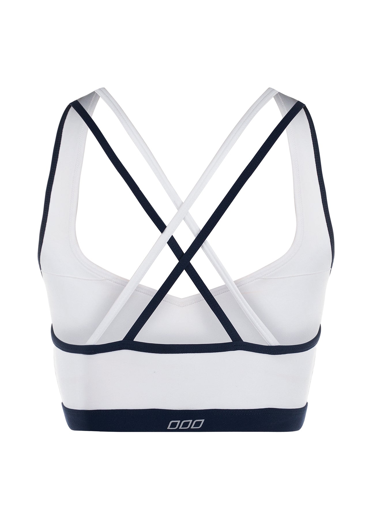 Lorna Jane Stripe Sensation Sports Bra - White/Ink