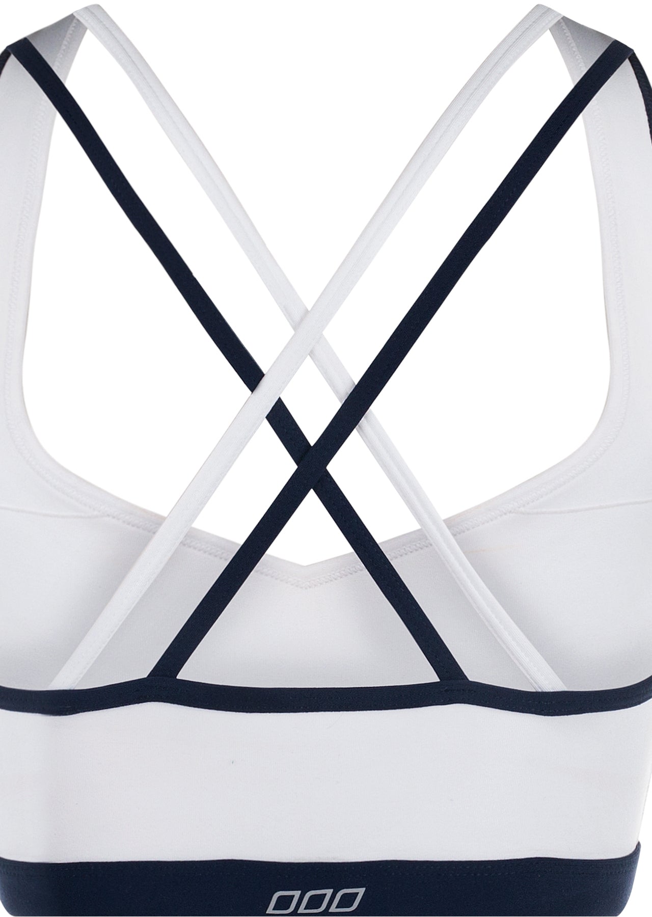 Lorna Jane Stripe Sensation Sports Bra - White/Ink