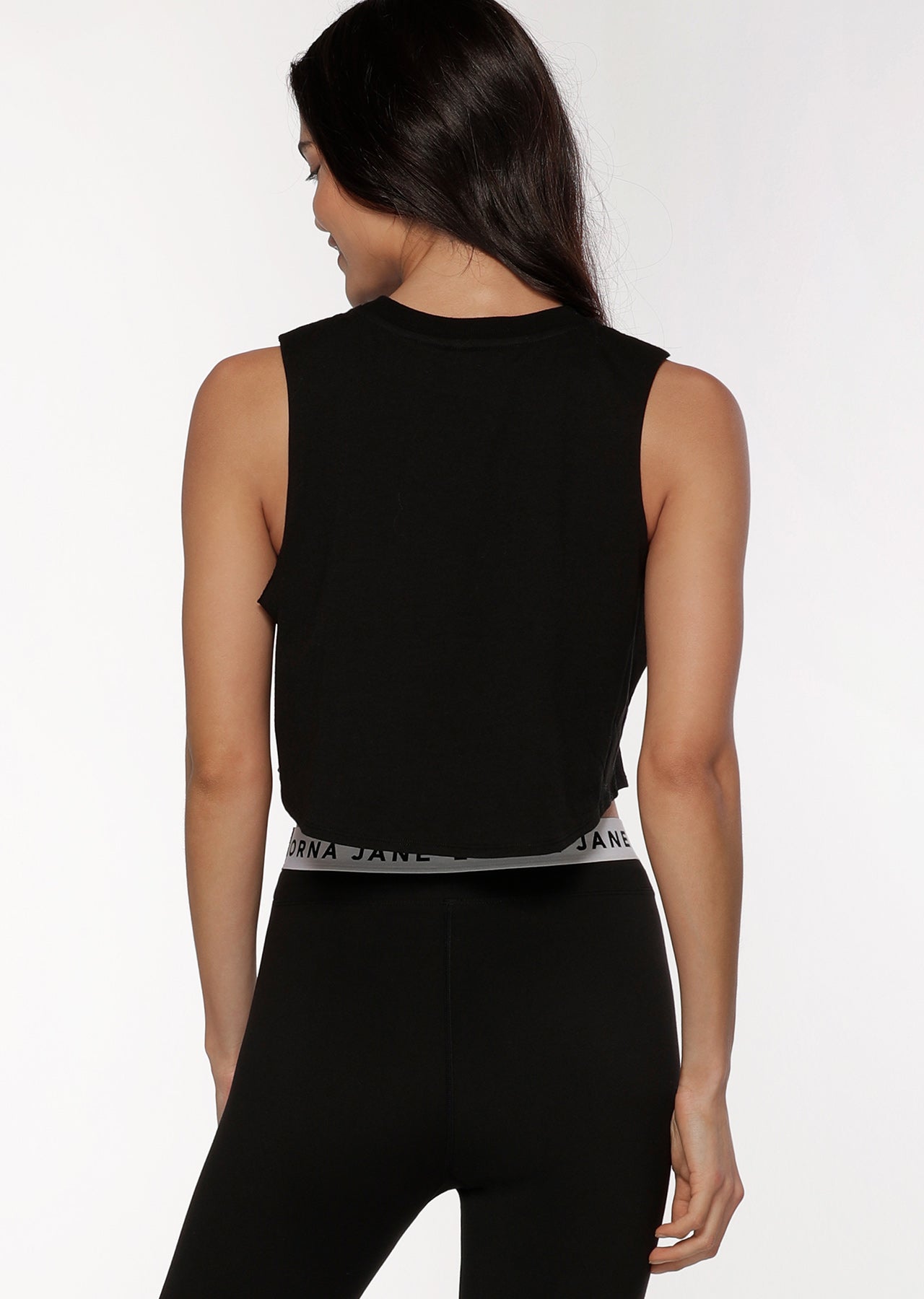 Lorna Jane Stronger Together Cropped Tank - Black