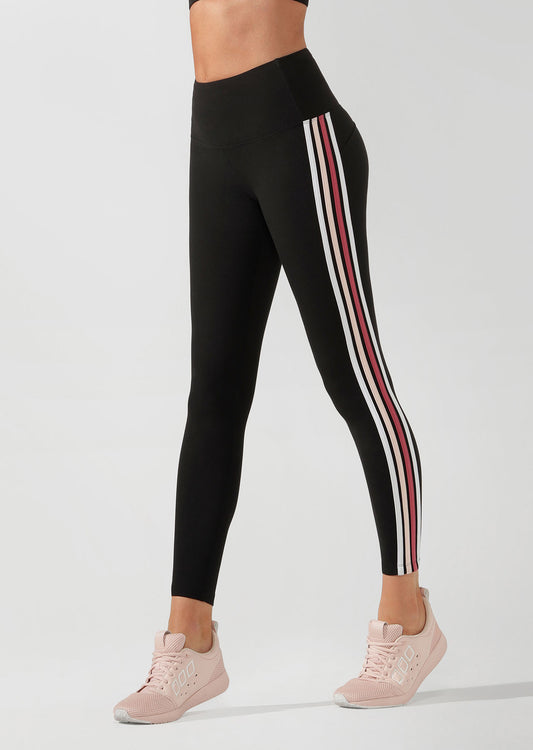 Lorna Jane Strut Core High Rise Full Length Tight - Black