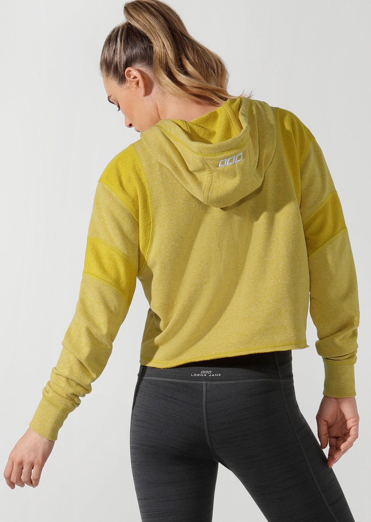 Lorna Jane Studio Hoodie - Acid Yellow Marl