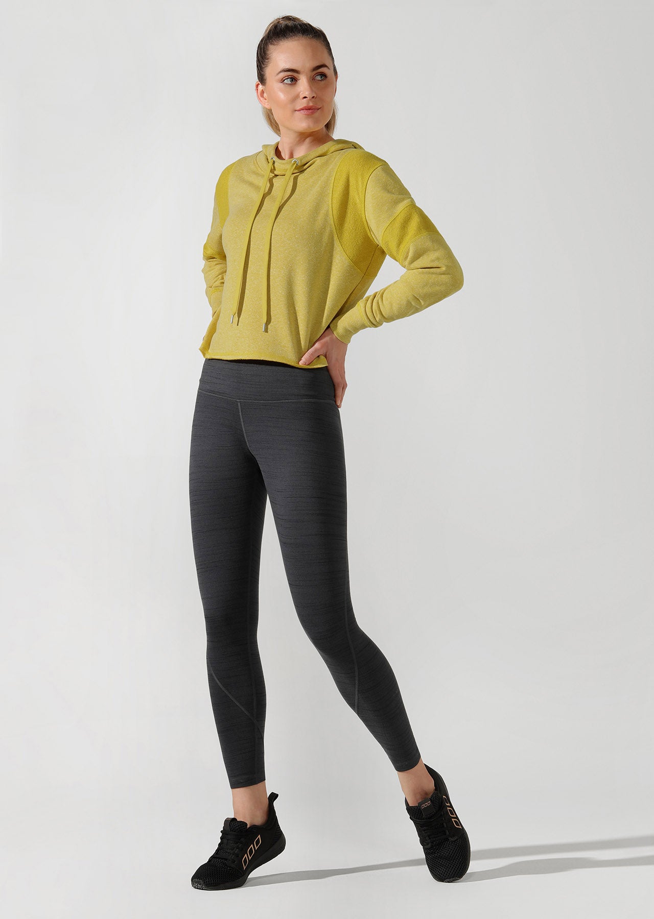 Lorna Jane Studio Hoodie - Acid Yellow Marl