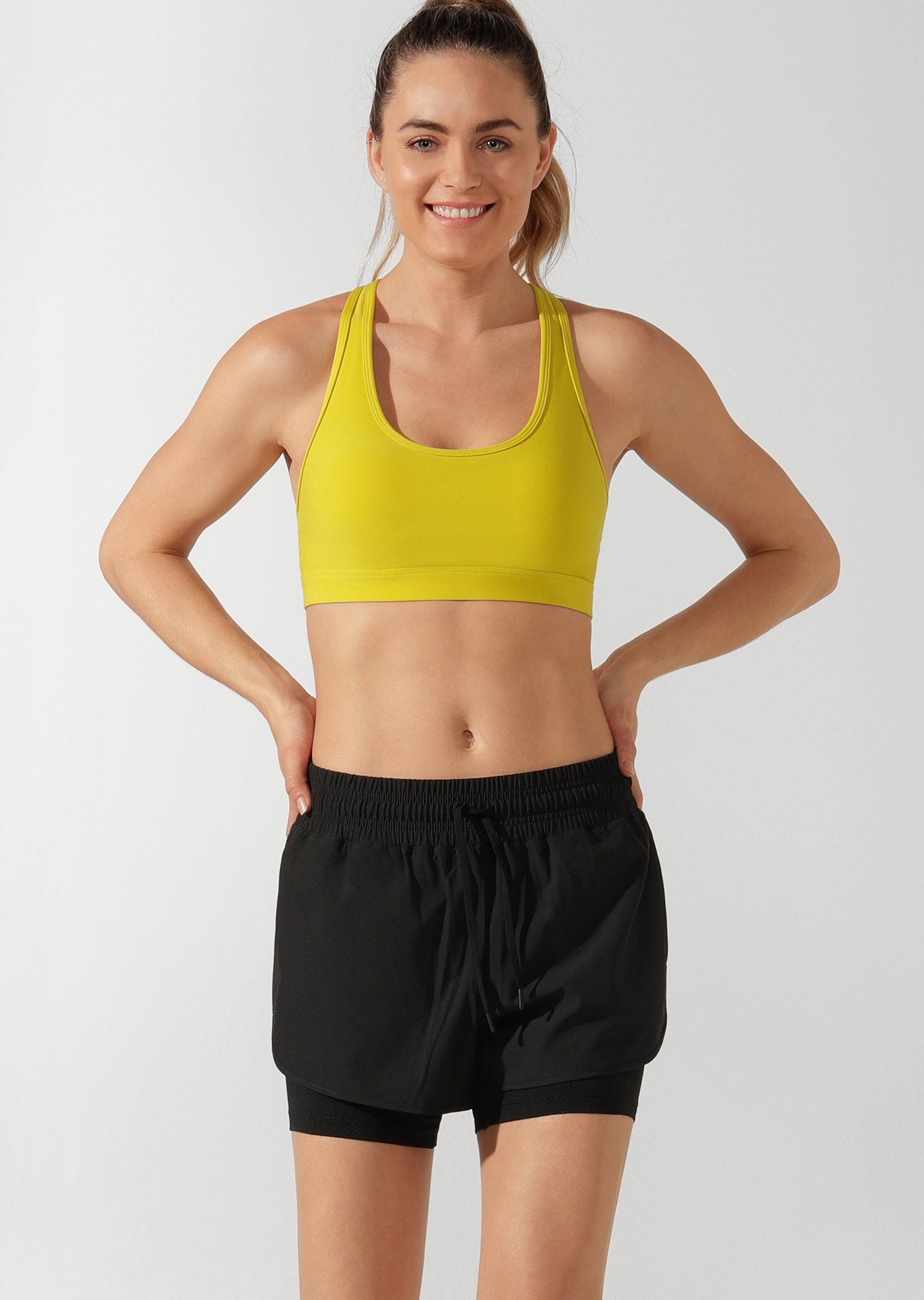 Lorna Jane Studio Sports Bra - Acid Yellow