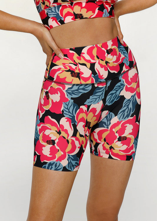 Lorna Jane Summer Bloom Bike Shorts - Summer Bloom Print