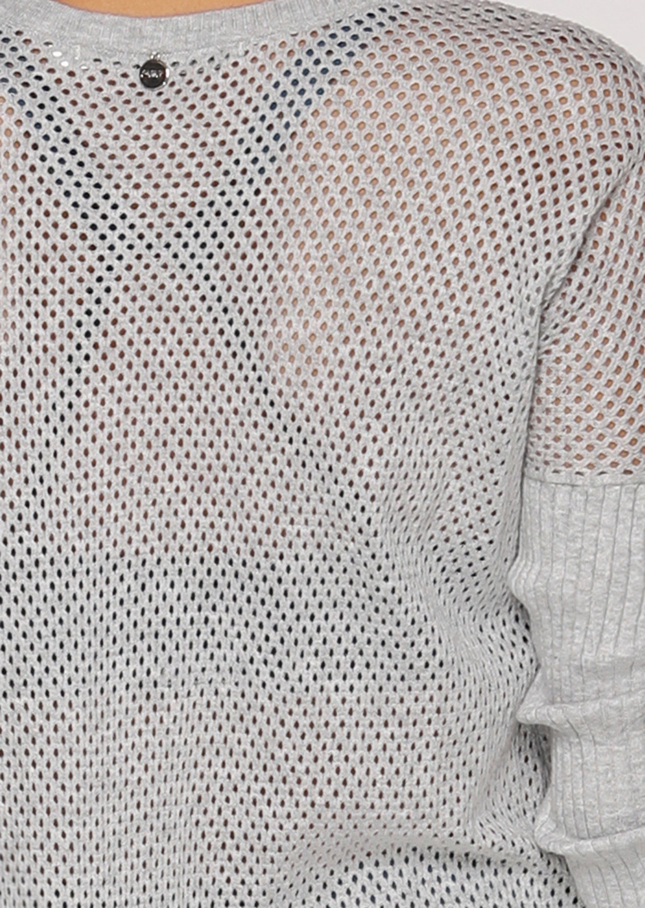 Lorna Jane Sundown L/Slv Knit - Grey Marl