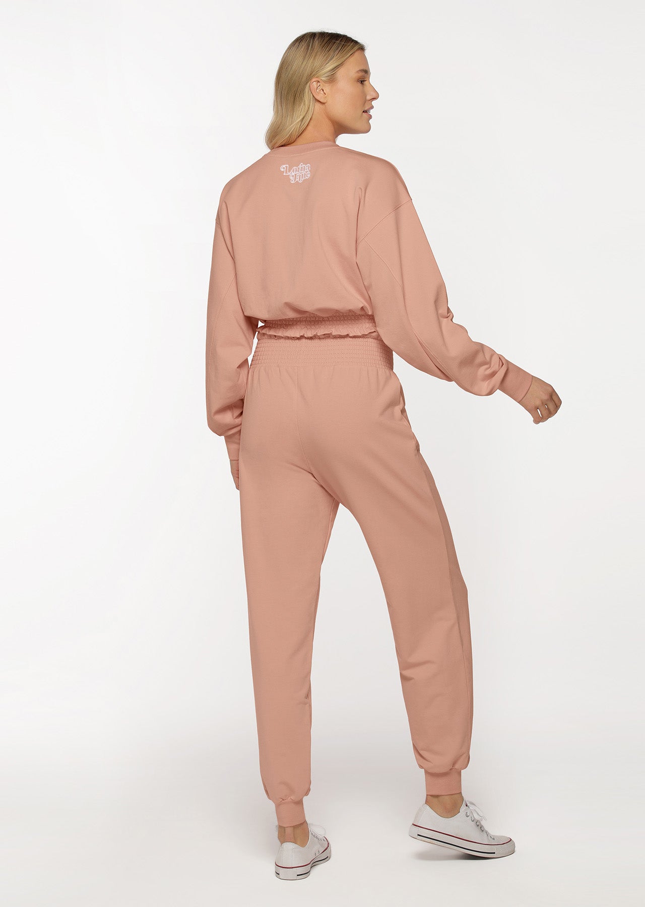 Lorna Jane Sunlight Shirred Sweat - Ballerina