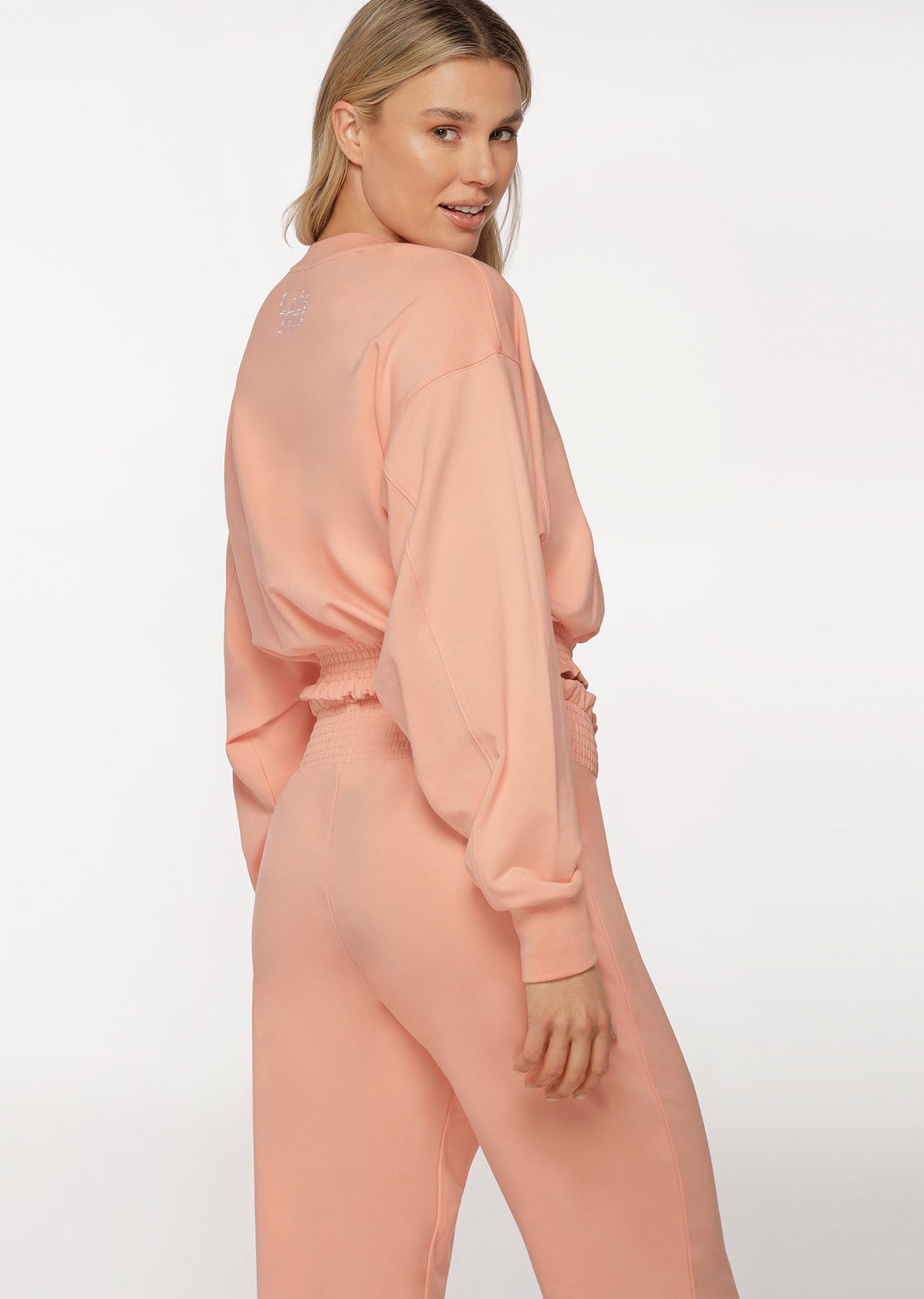 Lorna Jane Sunlight Shirred Sweat - Ballerina