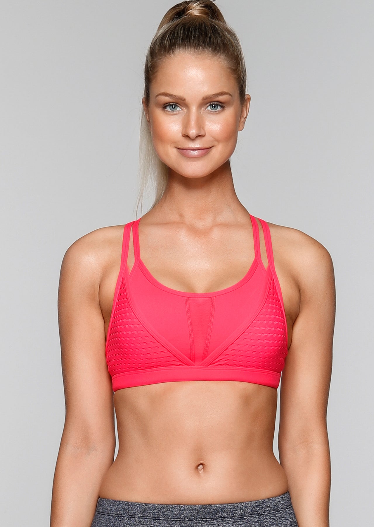 Lorna Jane Sunrise Sports Bra - Cupid Red