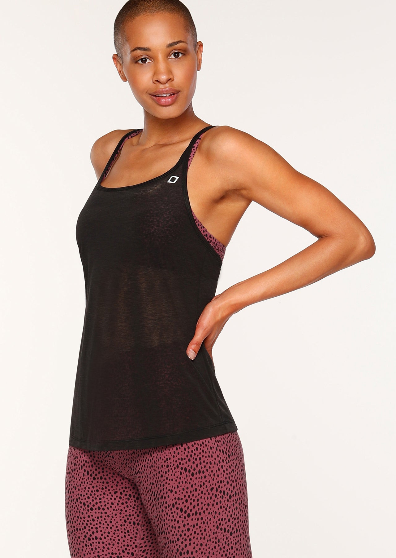 Lorna Jane Super Lightweight Active Tank - Black
