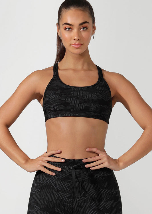 Lorna Jane Support Me Sports Bra - Camo