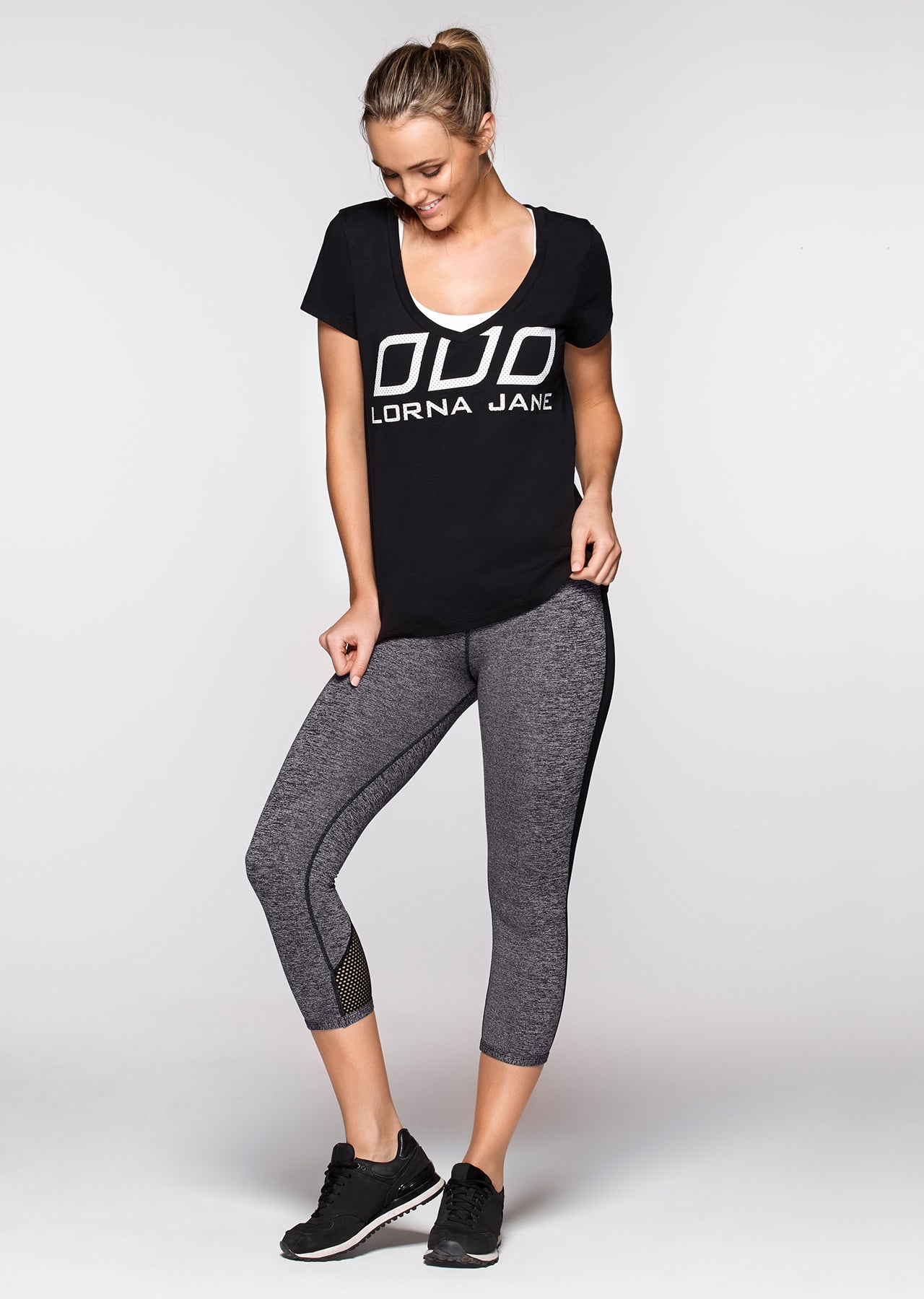 Lorna Jane Supreme S/Slv T-Shirt - Black