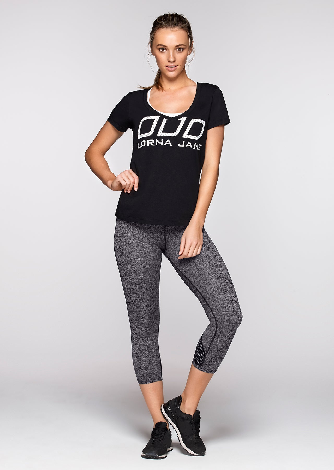 Lorna Jane Supreme S/Slv T-Shirt - Black