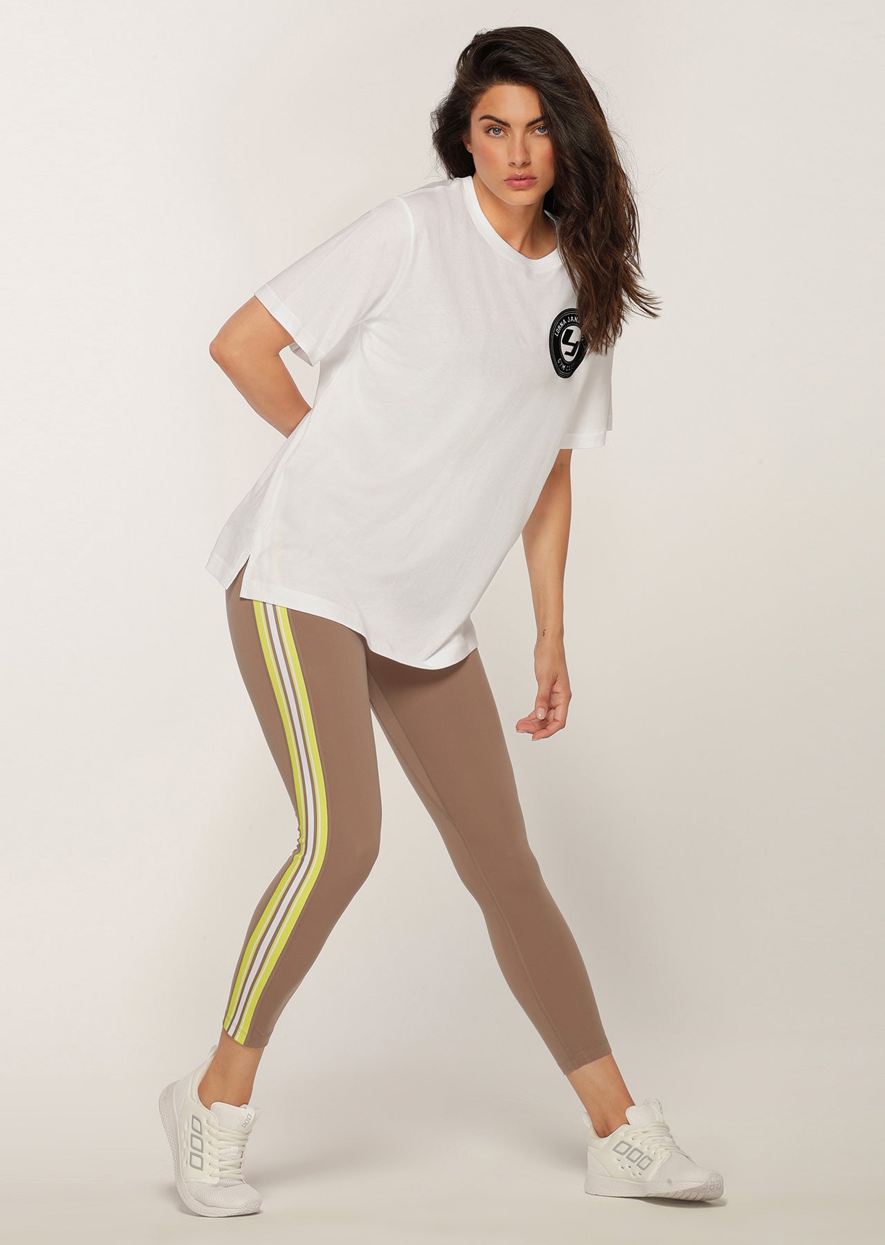 Lorna Jane Swagger Oversized Tee - White