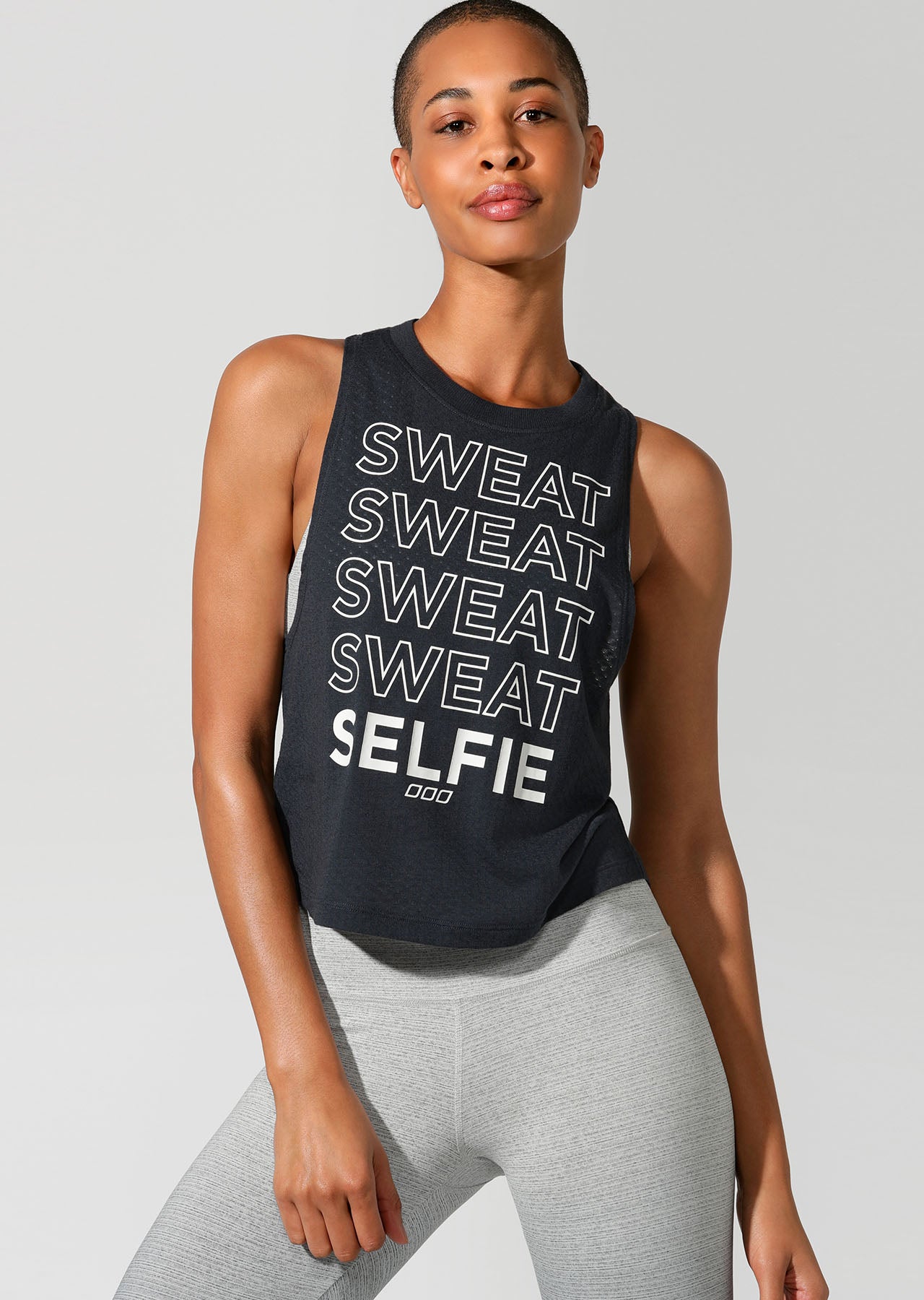 Lorna Jane Sweat + Selfie Tank - Canyon