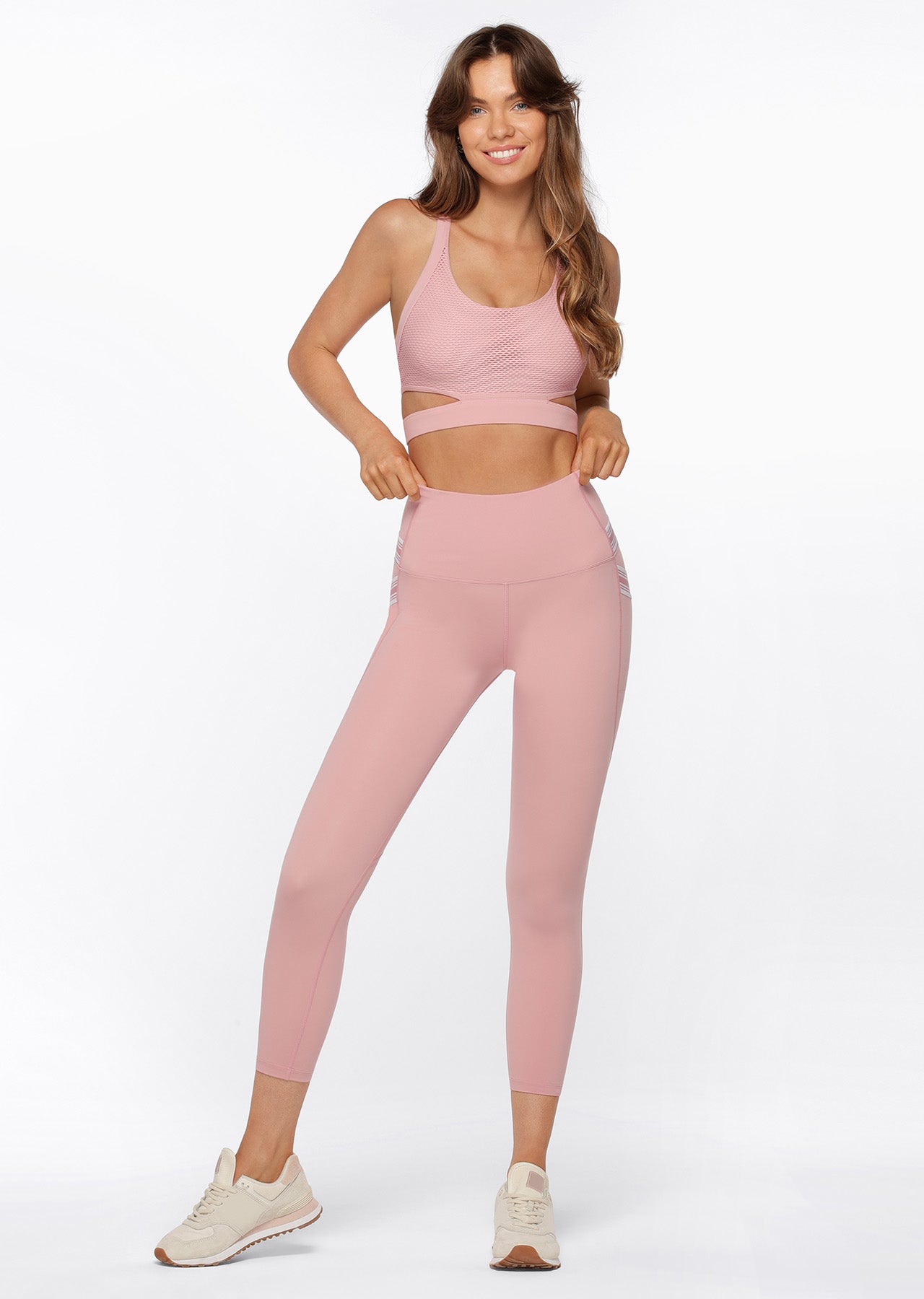 Lorna Jane Swift Booty Support Ankle Biter Leggings - Dark Dusty Rose