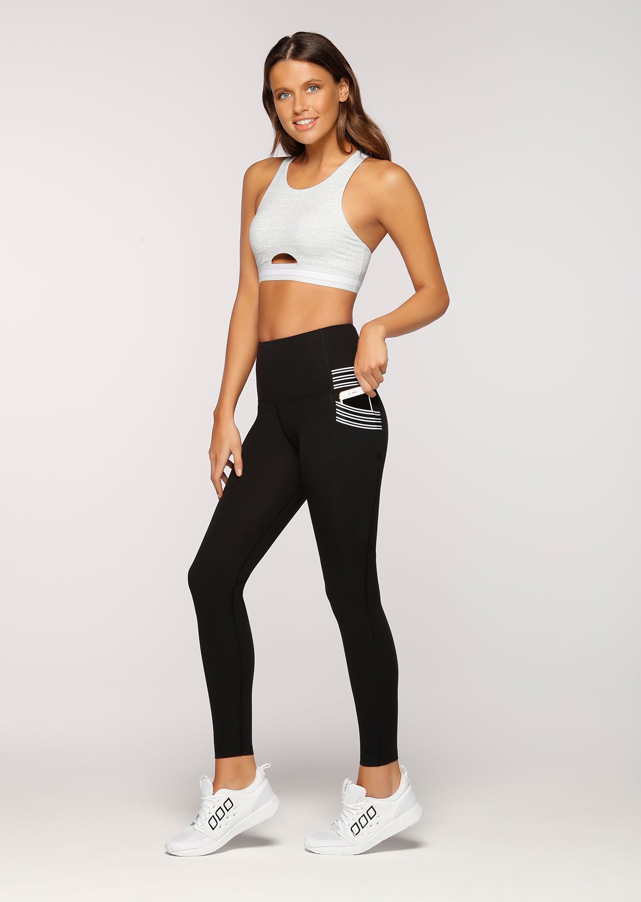 Lorna Jane Swift Booty Support F/L Tight - Black