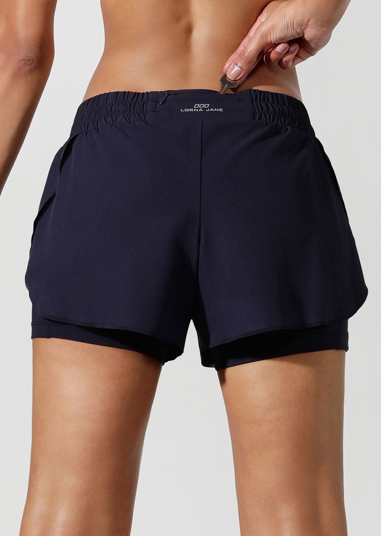 Lorna Jane Swift Run Shorts - French Navy
