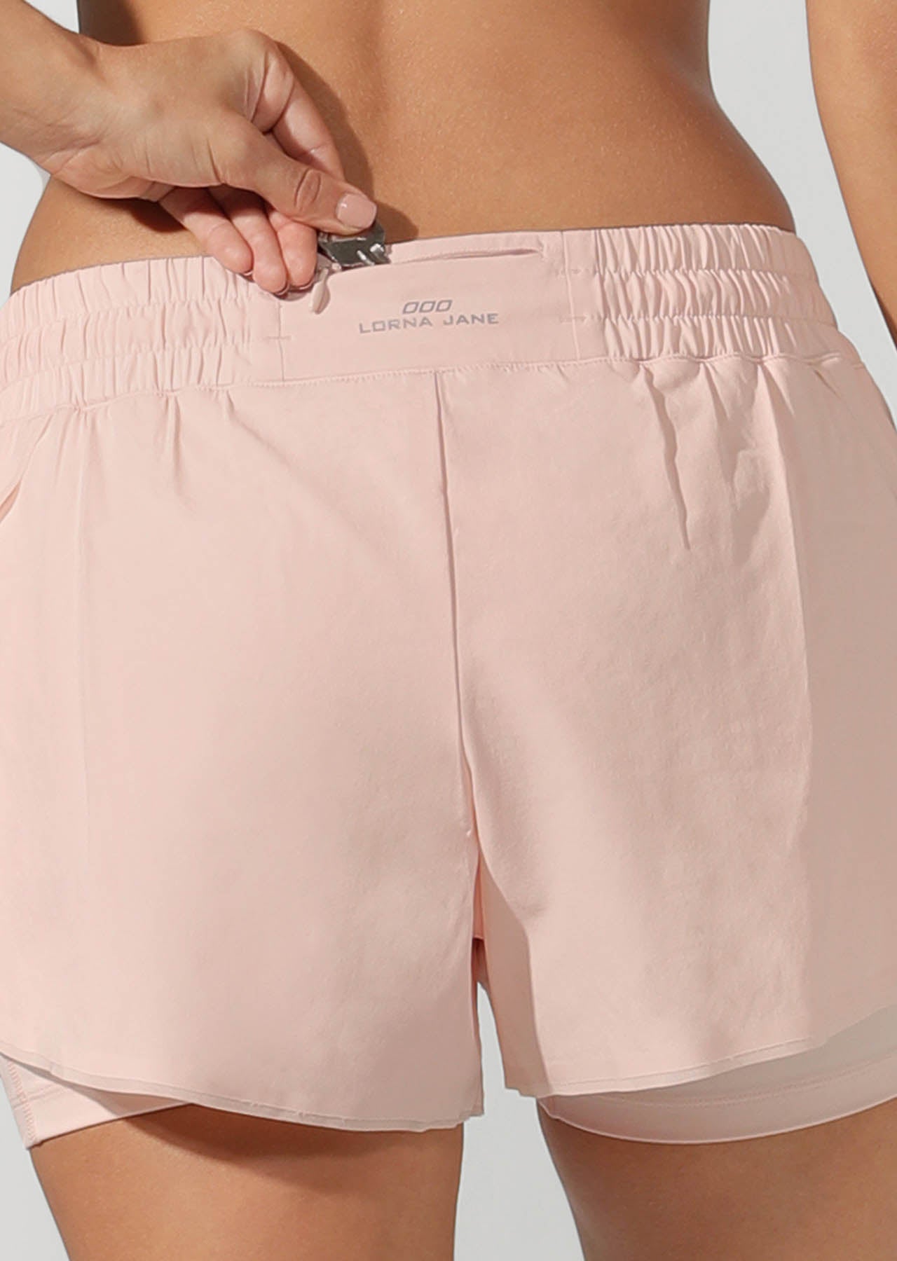 Lorna Jane Swift Run Shorts - Petal