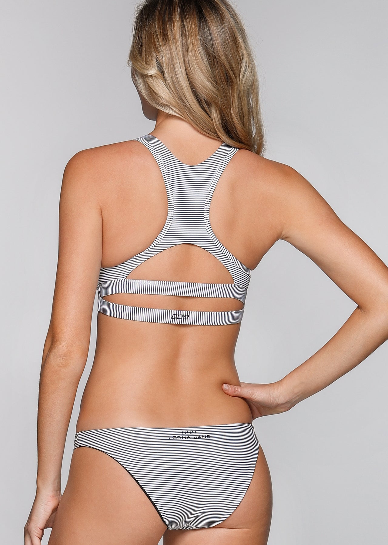Lorna Jane Swim Active Bikini Brief - Black/White