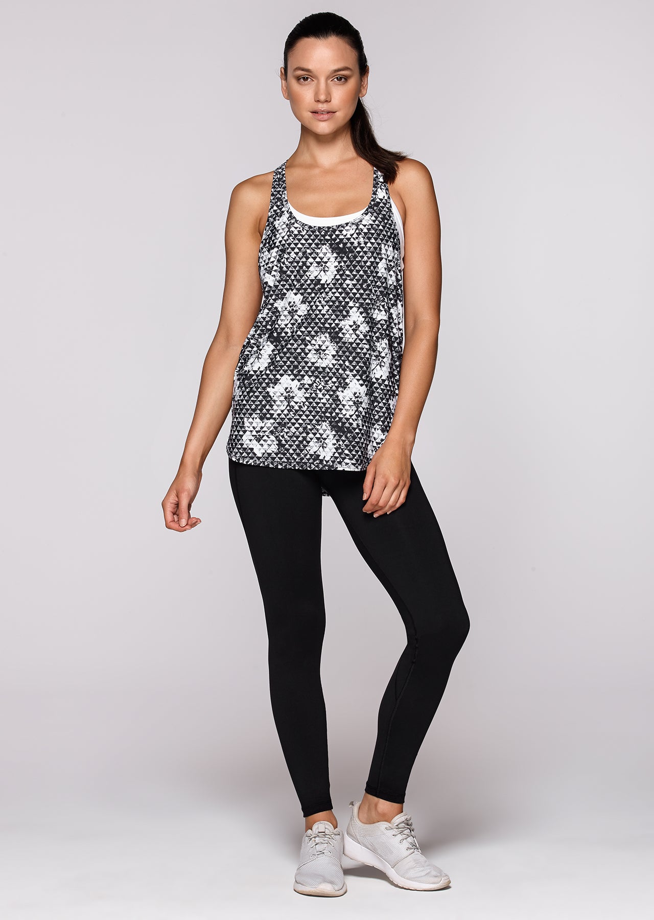 Lorna Jane Symmetry Excel Tank - Black/White
