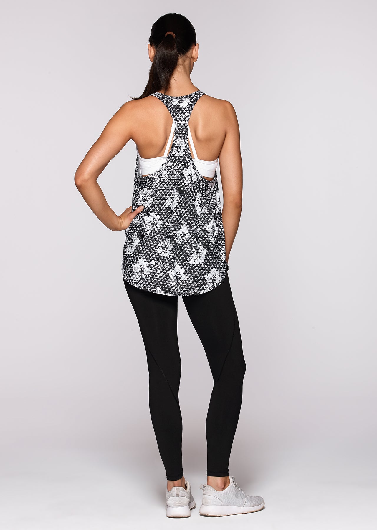 Lorna Jane Symmetry Excel Tank - Black/White