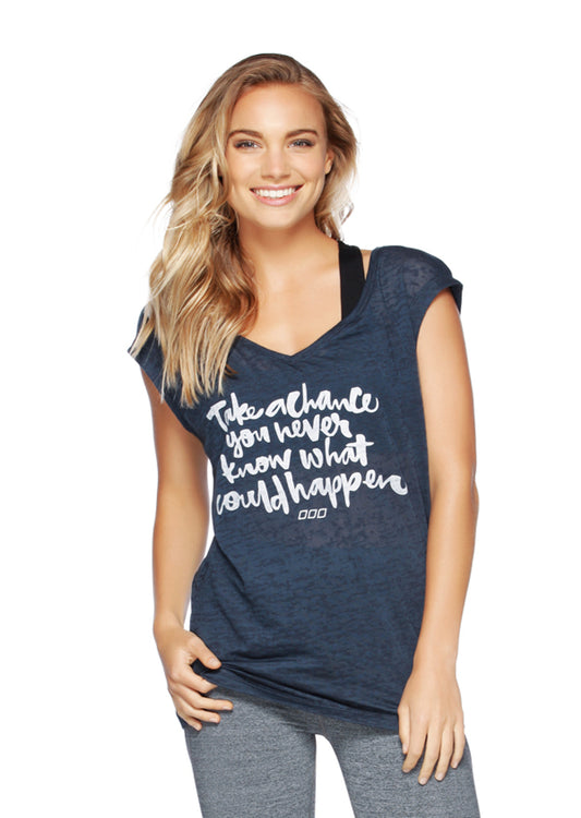 Lorna Jane Take a Chance Casual Tee - Canyon
