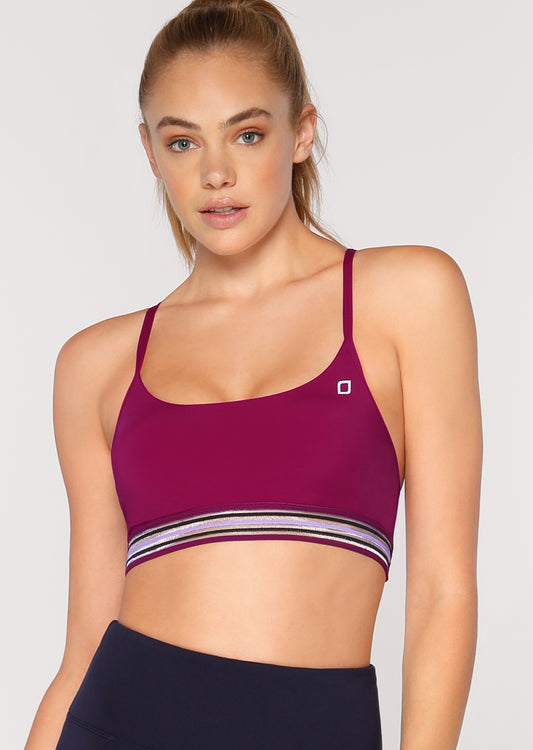 Lorna Jane Tasha Sports Bra - Plum