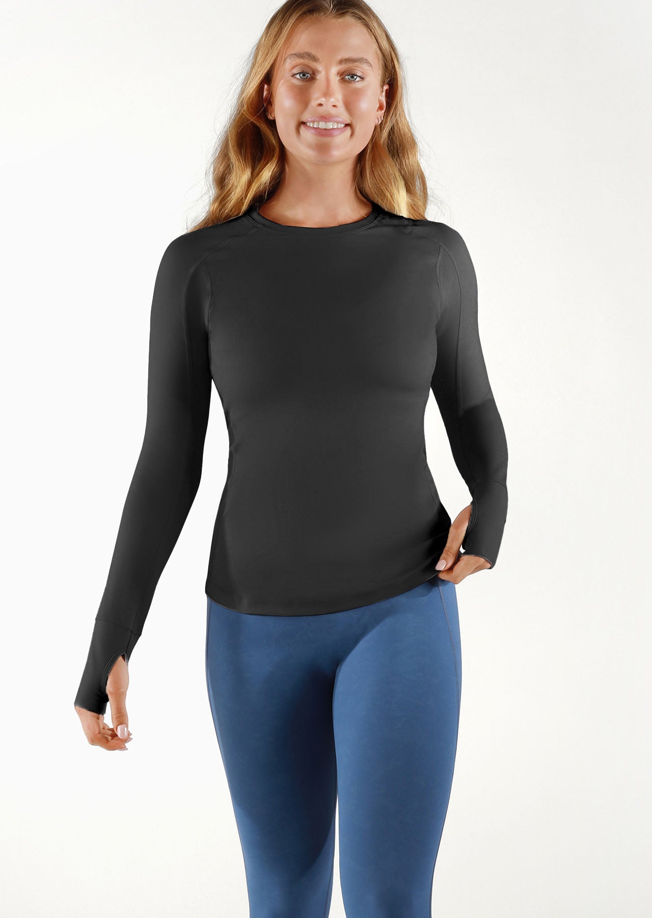 Lorna Jane Tech Active Long Sleeve Top - Black