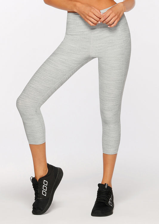 Lorna Jane Tech Ultimate Support 7/8 Tight - Storm Grey Marl