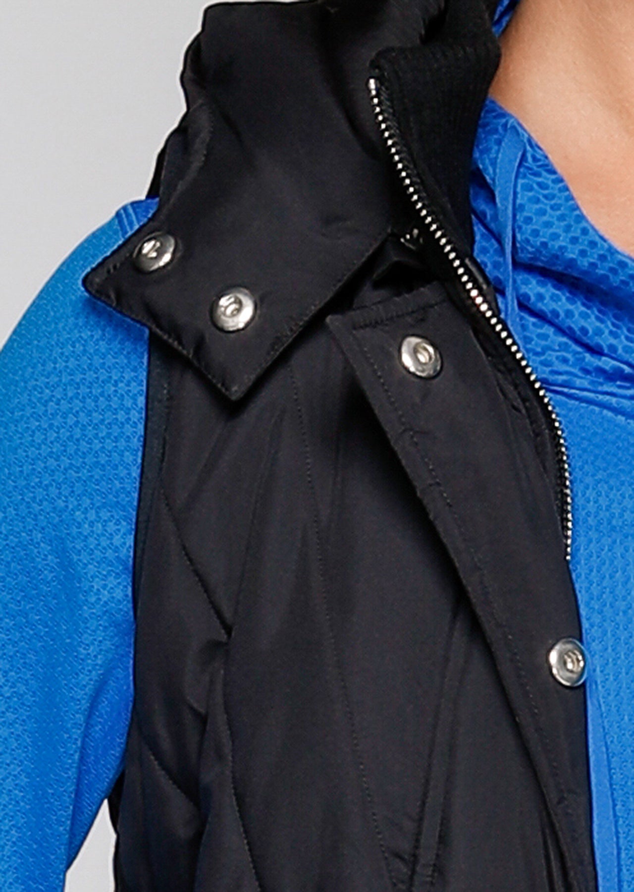 Lorna Jane Teddy Lined Hooded Puffa Vest - Black