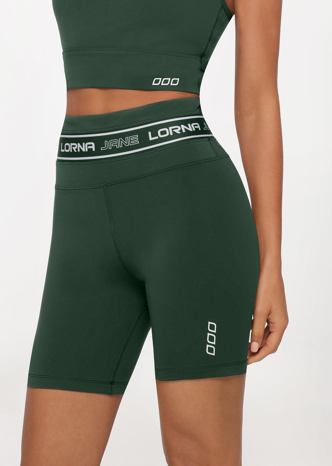 Lorna Jane Tempo Bike Shorts - Antique Green
