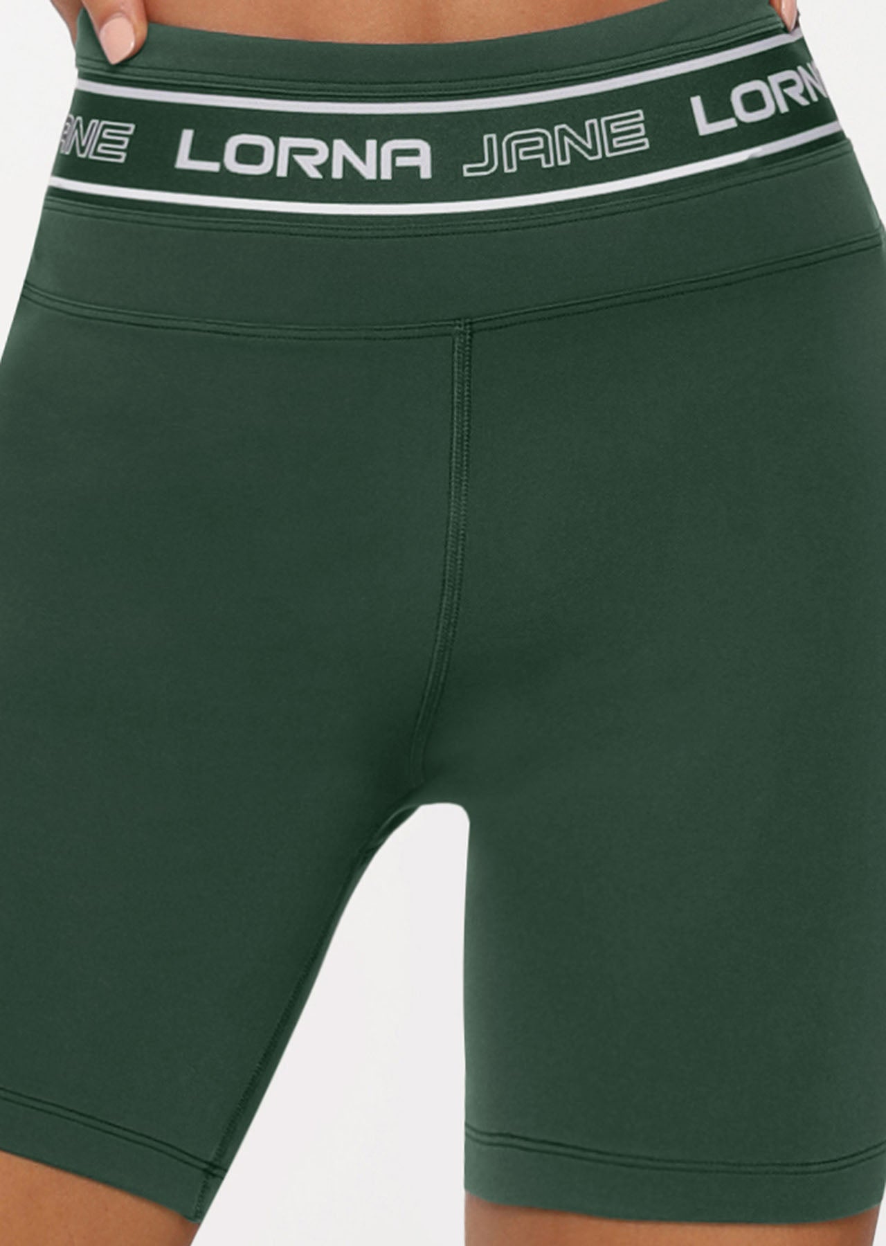 Lorna Jane Tempo Bike Shorts - Antique Green
